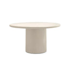 تحميل الصورة إلى عارض المعرض، The Marx Microplaster round dining table with a sleek design, perfect for modern interiors.
