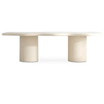 تحميل الصورة إلى عارض المعرض، The Victoria Curvy 6 seater dining table in microplaster, perfect for modern and spacious dining rooms.