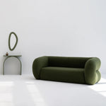 تحميل الصورة إلى عارض المعرض، Vibrant seating sofa styled in a minimalist space, offering a pop of color and comfort.