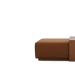 تحميل الصورة إلى عارض المعرض، Italian ottoman and Sebastian Coffee Table with sleek design, white background view.
