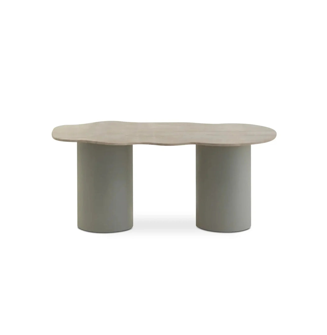 The Victoria Dining Table in Tavertine